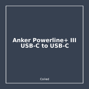 Anker Powerline+ III USB-C to USB-C